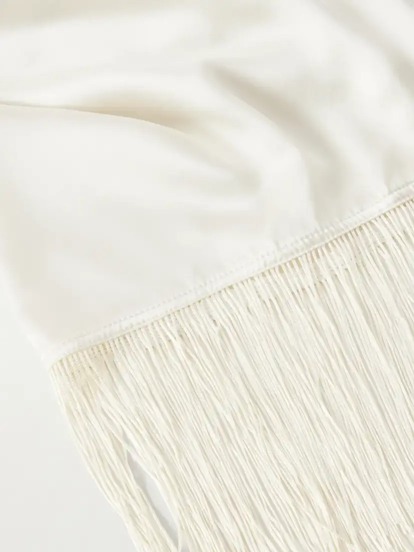 Juju Vera Lydia Fringed Silk-twill Scarf | Thumbnail 4 Juju Vera Lydia Fringed Silk-twill Scarf | Thumbnail 4