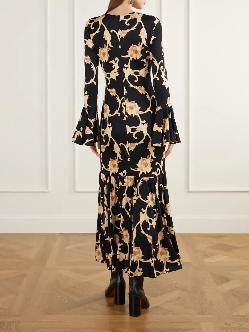 La DoubleJ Alba Gathered Floral-print Stretch-jersey Maxi Dress | Thumbnail 3 La DoubleJ Alba Gathered Floral-print Stretch-jersey Maxi Dress | Thumbnail 3