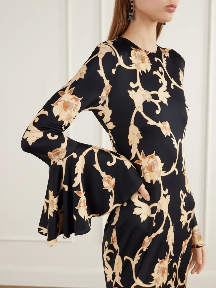 La DoubleJ Alba Gathered Floral-print Stretch-jersey Maxi Dress | Thumbnail 4 La DoubleJ Alba Gathered Floral-print Stretch-jersey Maxi Dress | Thumbnail 4