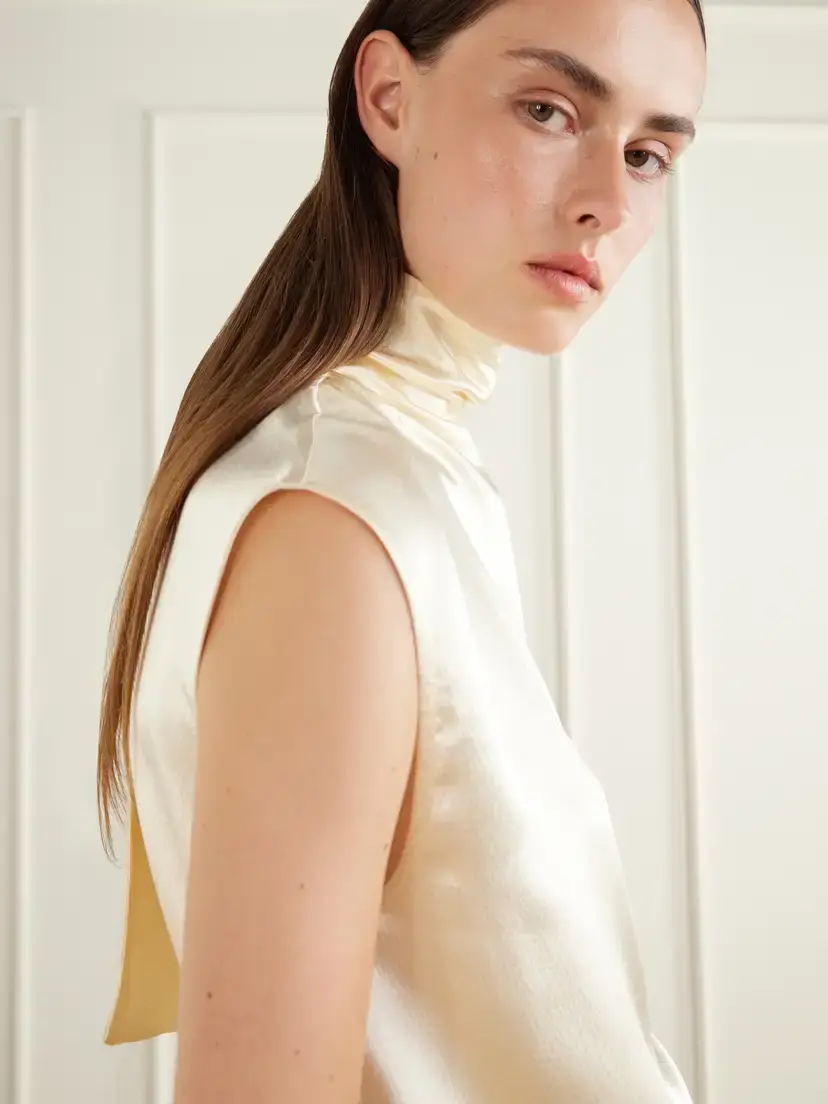 FFORME Lilah Tie-detailed Satin Blouse | Thumbnail 5 FFORME Lilah Tie-detailed Satin Blouse | Thumbnail 5