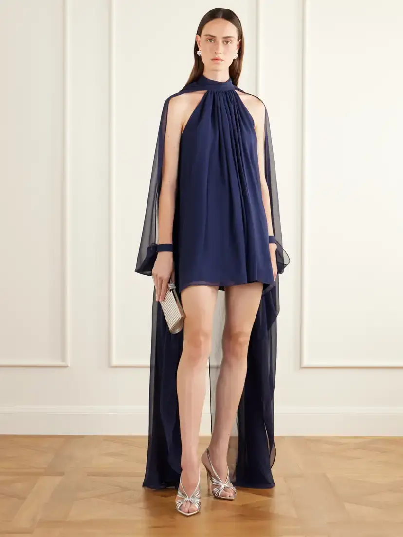 Taller Marmo Draped Silk-chiffon Mini Dress | Thumbnail 2 Taller Marmo Draped Silk-chiffon Mini Dress | Thumbnail 2