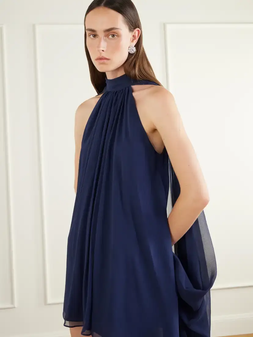 Taller Marmo Draped Silk-chiffon Mini Dress | Thumbnail 4 Taller Marmo Draped Silk-chiffon Mini Dress | Thumbnail 4