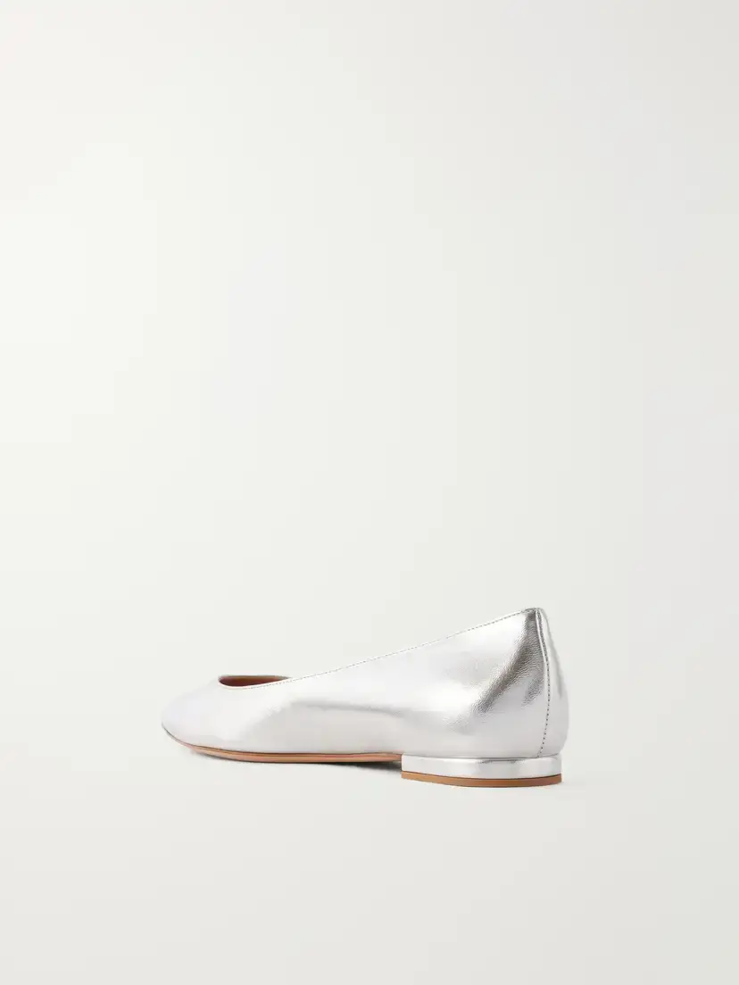 Gianvito Rossi Gianvito Metallic Leather Ballet Flats | Thumbnail 3 Gianvito Rossi Gianvito Metallic Leather Ballet Flats | Thumbnail 3
