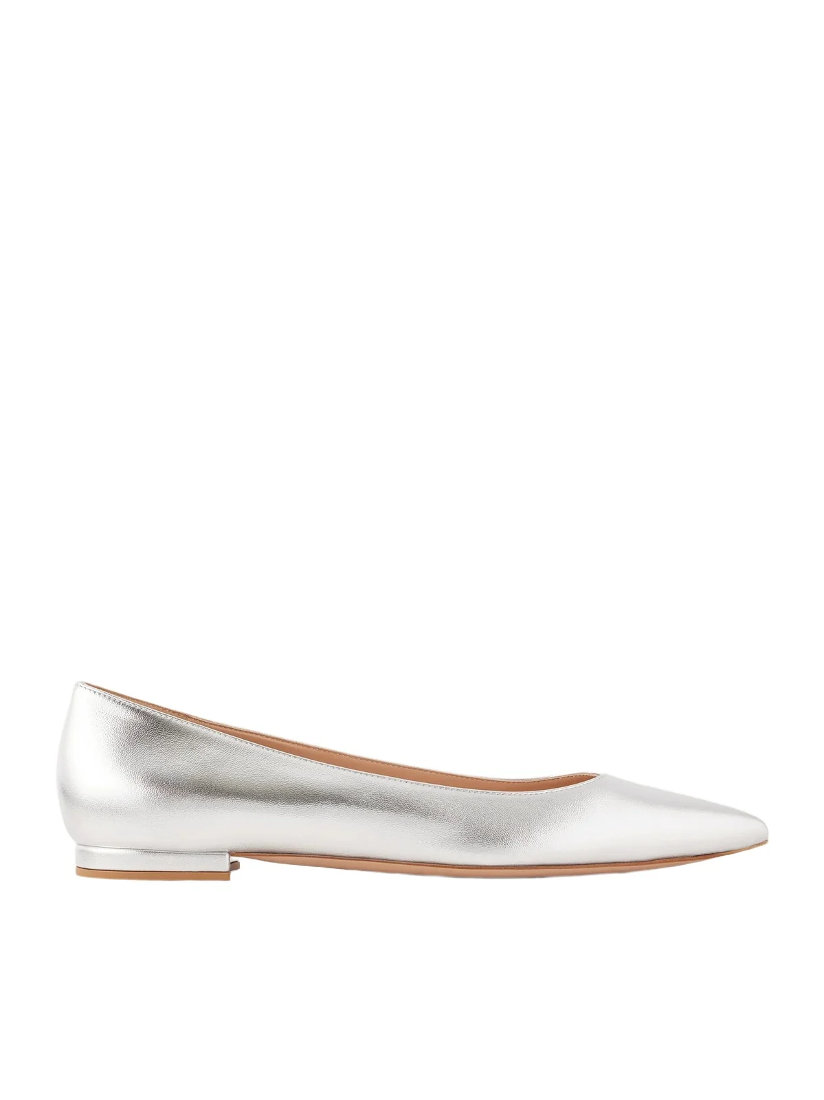 Gianvito Rossi Gianvito Metallic Leather Ballet Flats