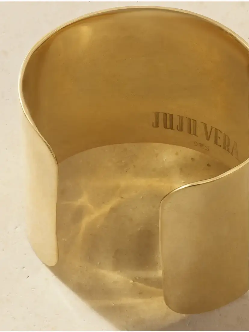 Juju Vera Fiona Gold Vermeil Tiger's Eye Bangle | Thumbnail 3 Juju Vera Fiona Gold Vermeil Tiger's Eye Bangle | Thumbnail 3