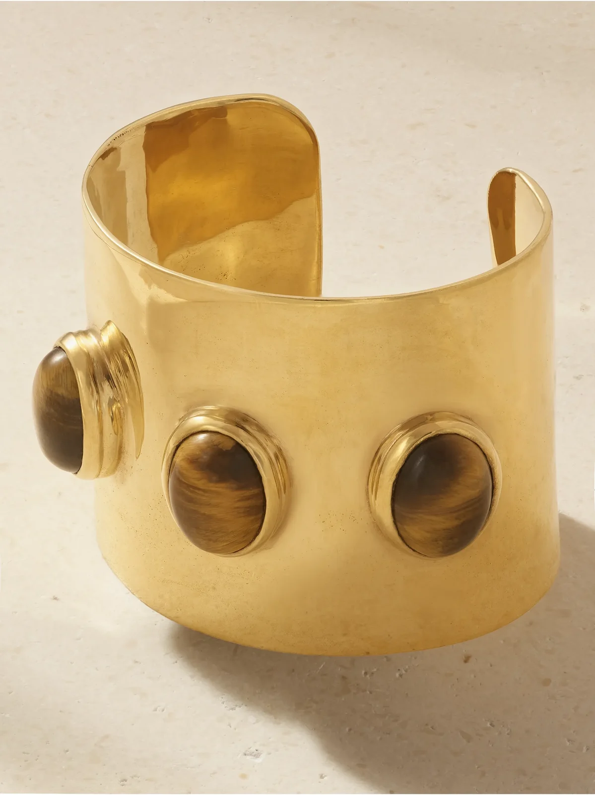 Juju Vera Fiona Gold Vermeil Tiger's Eye Bangle