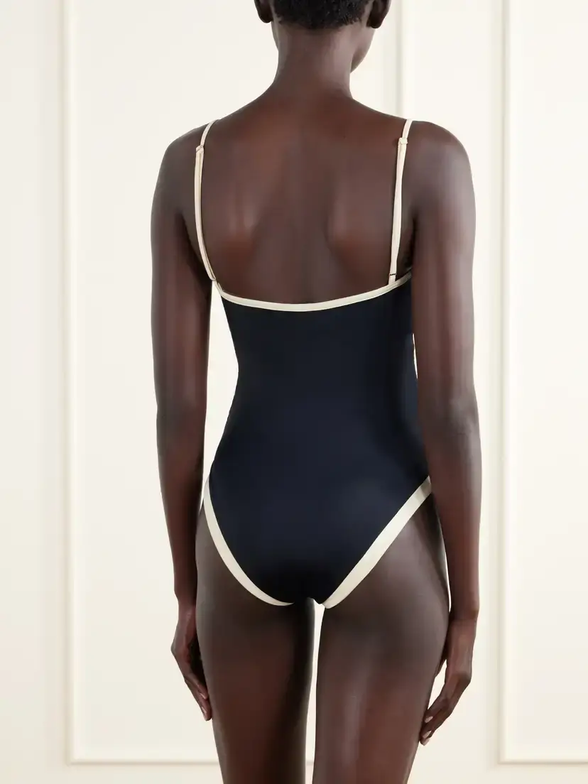 Johanna Ortiz Memorias De Sal Two-tone Ruched Swimsuit | Thumbnail 3 Johanna Ortiz Memorias De Sal Two-tone Ruched Swimsuit | Thumbnail 3