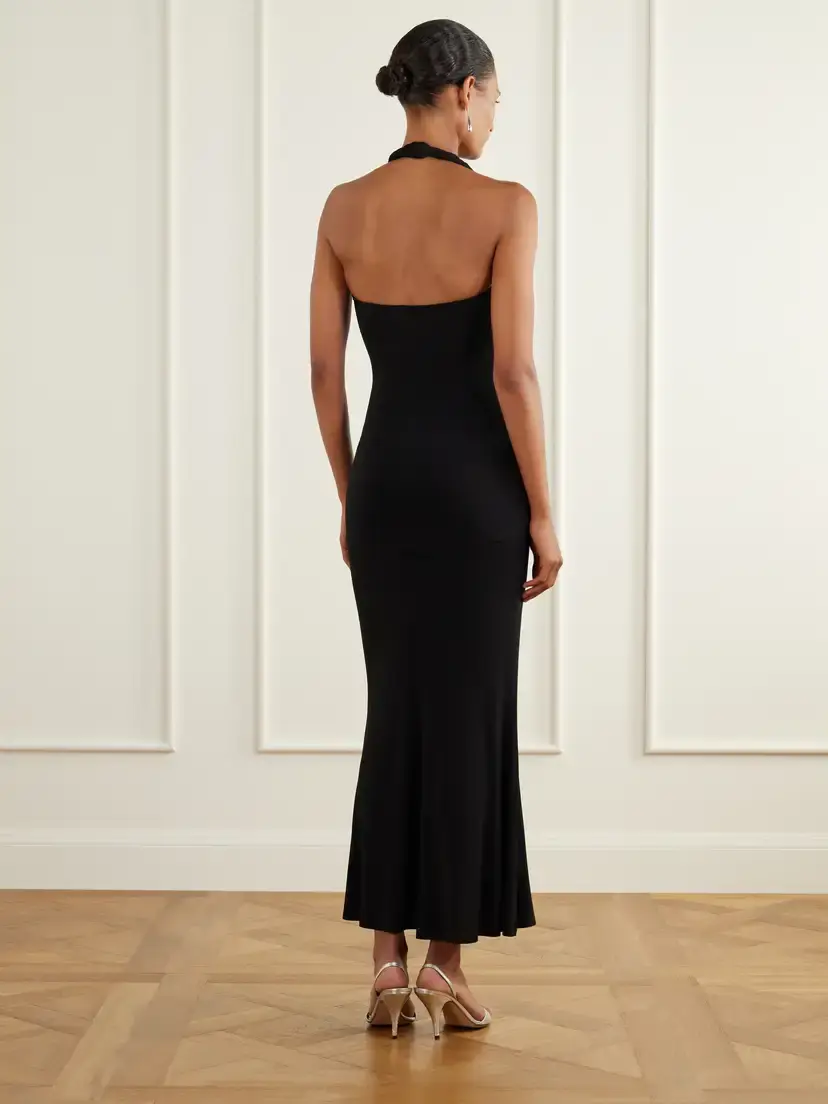 Tove Eleanor Stretch-jersey Halterneck Midi Dress | Thumbnail 3 Tove Eleanor Stretch-jersey Halterneck Midi Dress | Thumbnail 3