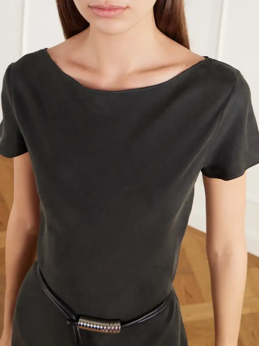 LESET Kim Tencel™-blend Twill Midi Dress | Thumbnail 4 LESET Kim Tencel™-blend Twill Midi Dress | Thumbnail 4