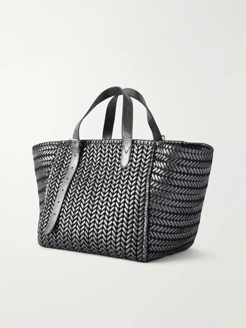 Anya Hindmarch The Neeson Square Woven Metallic-leather Tote | Thumbnail 4 Anya Hindmarch The Neeson Square Woven Metallic-leather Tote | Thumbnail 4