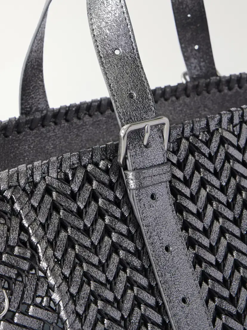 Anya Hindmarch The Neeson Square Woven Metallic-leather Tote | Thumbnail 5 Anya Hindmarch The Neeson Square Woven Metallic-leather Tote | Thumbnail 5