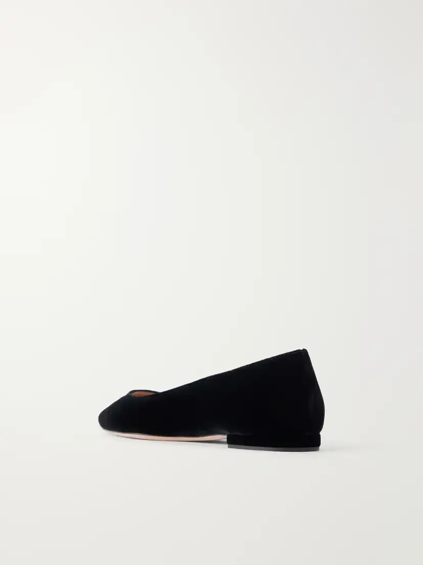 Gianvito Rossi Gianvito 10 Velvet Ballet Flats | Thumbnail 3 Gianvito Rossi Gianvito 10 Velvet Ballet Flats | Thumbnail 3