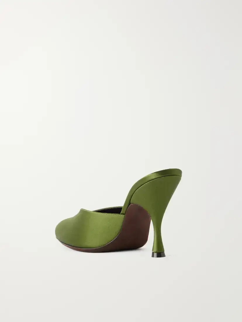 Herbert Levine Sitting Pretty 95 Satin Mules | Thumbnail 3