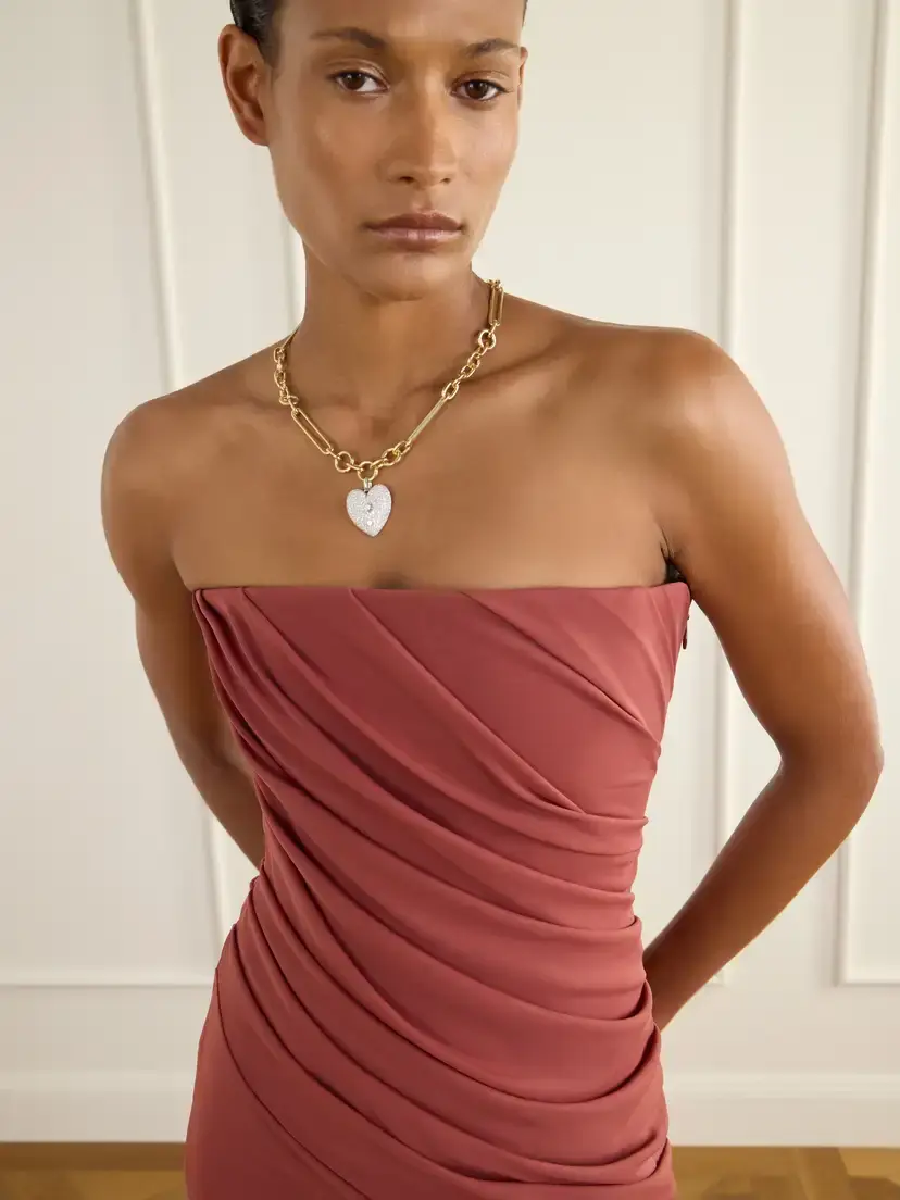 Alex Perry Gathered Mesh Gown | Thumbnail 4 Alex Perry Gathered Mesh Gown | Thumbnail 4