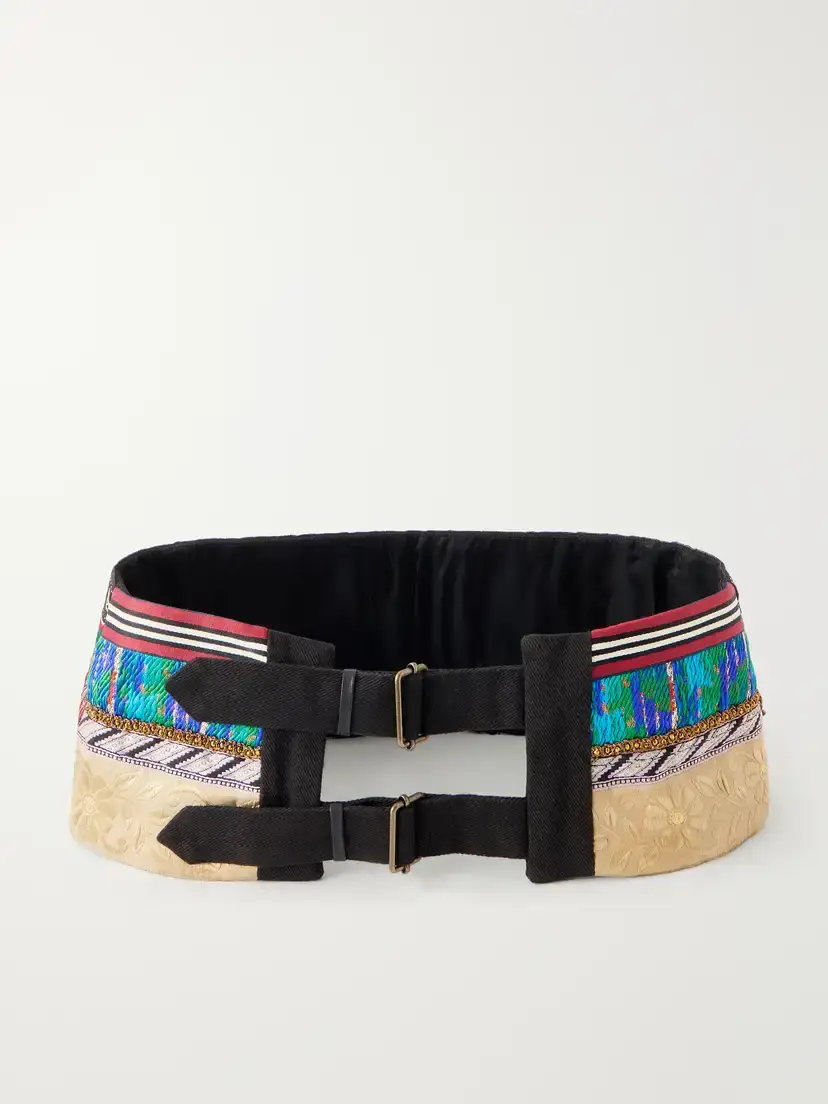 Dries Van Noten Embellished Cotton-twill Belt | Thumbnail 3 Dries Van Noten Embellished Cotton-twill Belt | Thumbnail 3
