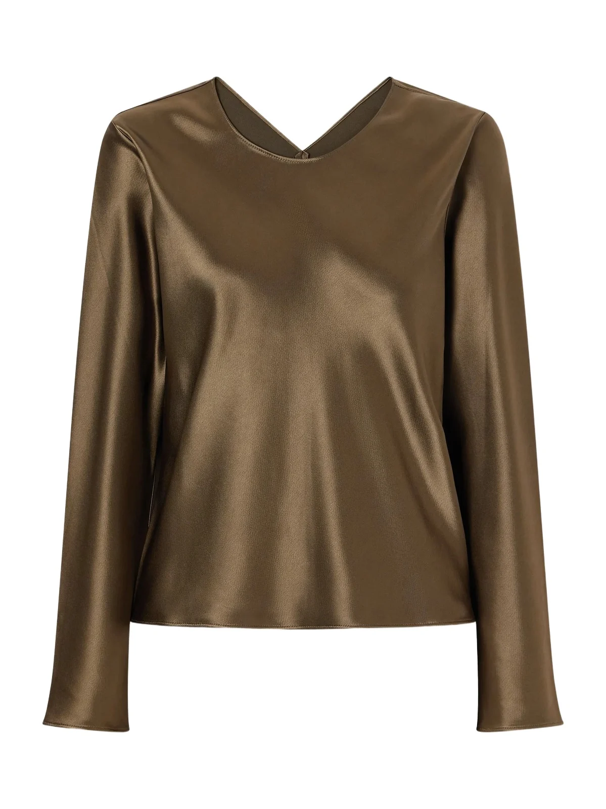 Barb Draped Satin Blouse Barb Draped Satin Blouse