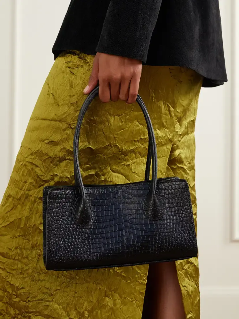 LIÉ STUDIO The Lou Croc-effect Leather Shoulder Bag | Thumbnail 2