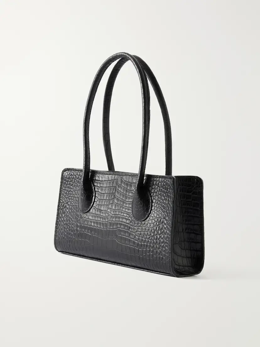 LIÉ STUDIO The Lou Croc-effect Leather Shoulder Bag | Thumbnail 4