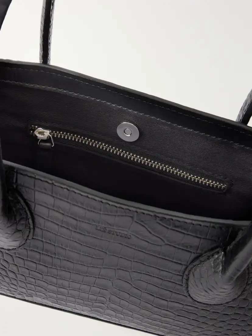 LIÉ STUDIO The Lou Croc-effect Leather Shoulder Bag | Thumbnail 6