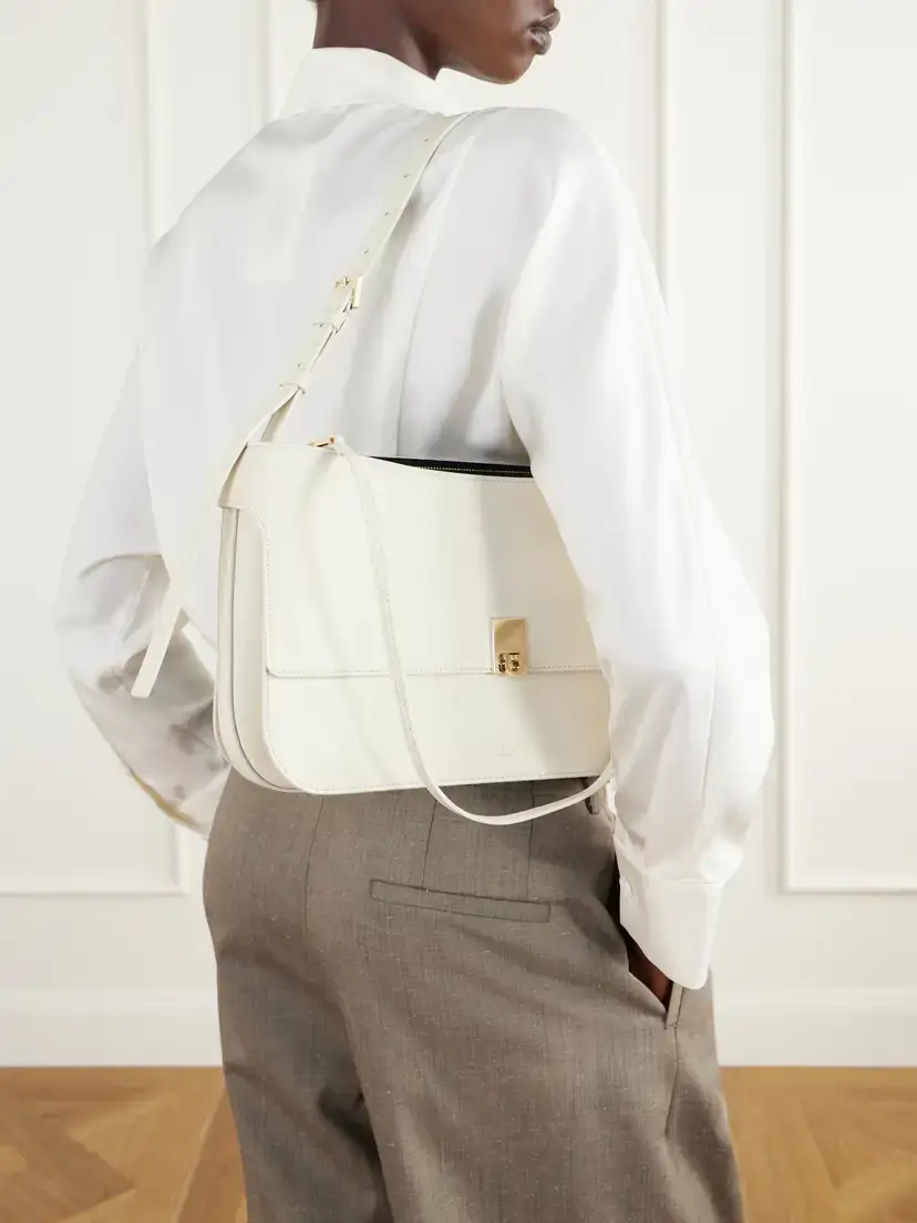 Ferragamo Cara Suede-trimmed Leather Shoulder Bag | Thumbnail 2 Ferragamo Cara Suede-trimmed Leather Shoulder Bag | Thumbnail 2