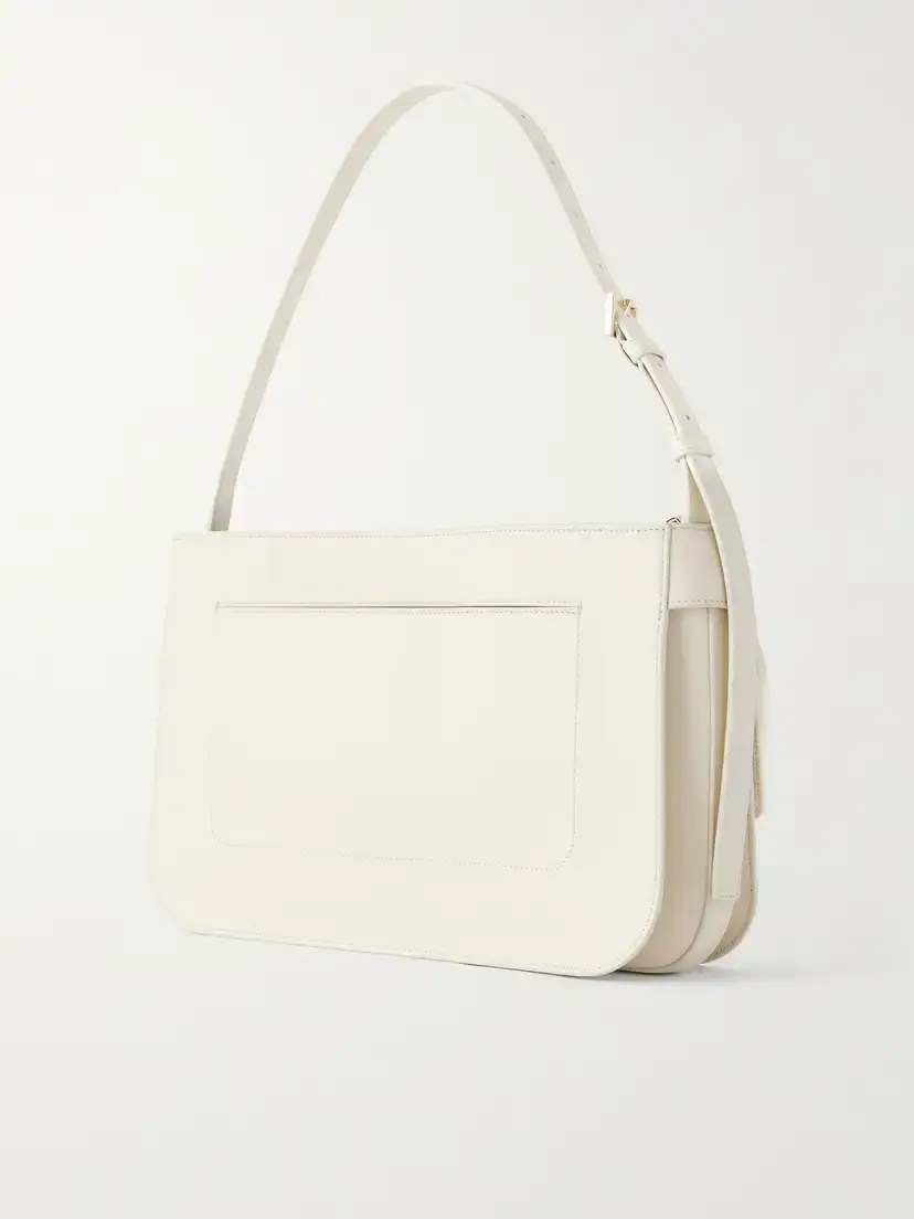 Ferragamo Cara Suede-trimmed Leather Shoulder Bag | Thumbnail 4 Ferragamo Cara Suede-trimmed Leather Shoulder Bag | Thumbnail 4