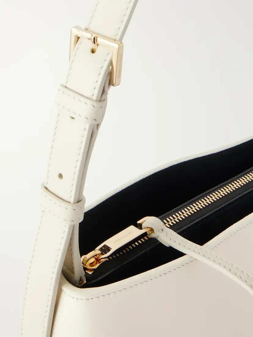 Ferragamo Cara Suede-trimmed Leather Shoulder Bag | Thumbnail 5 Ferragamo Cara Suede-trimmed Leather Shoulder Bag | Thumbnail 5