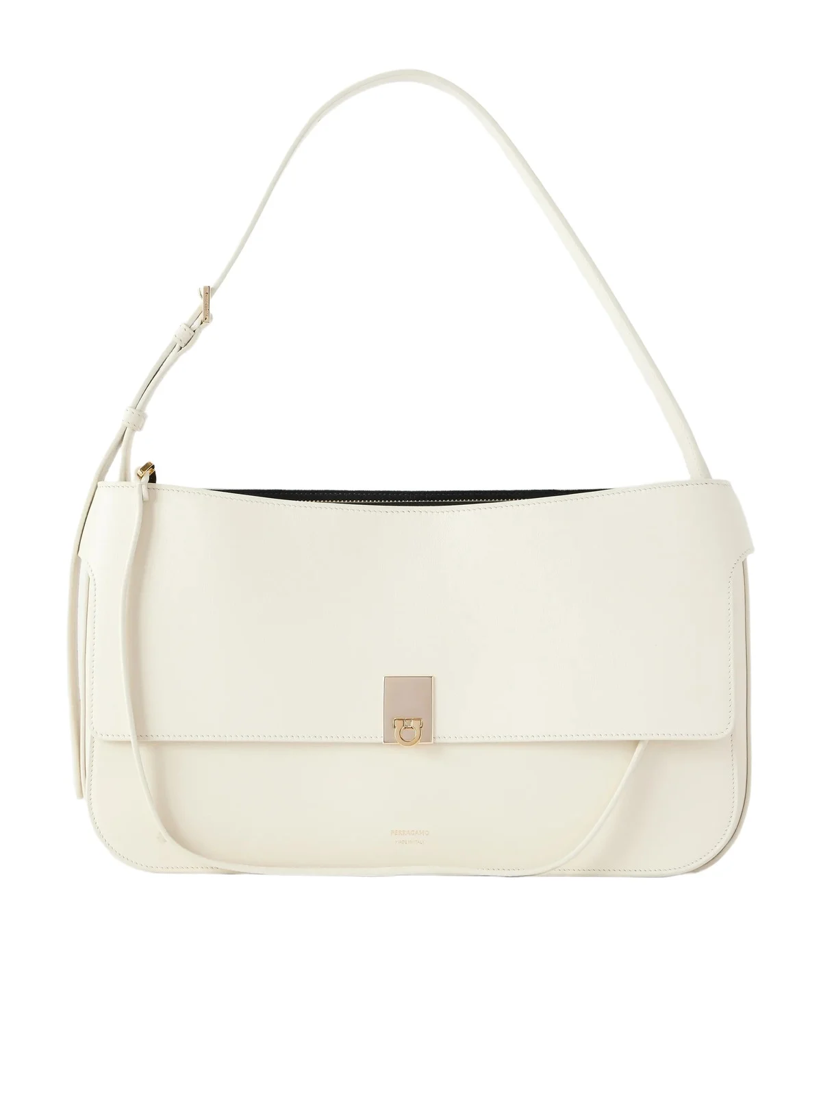 Cara Suede-trimmed Leather Shoulder Bag