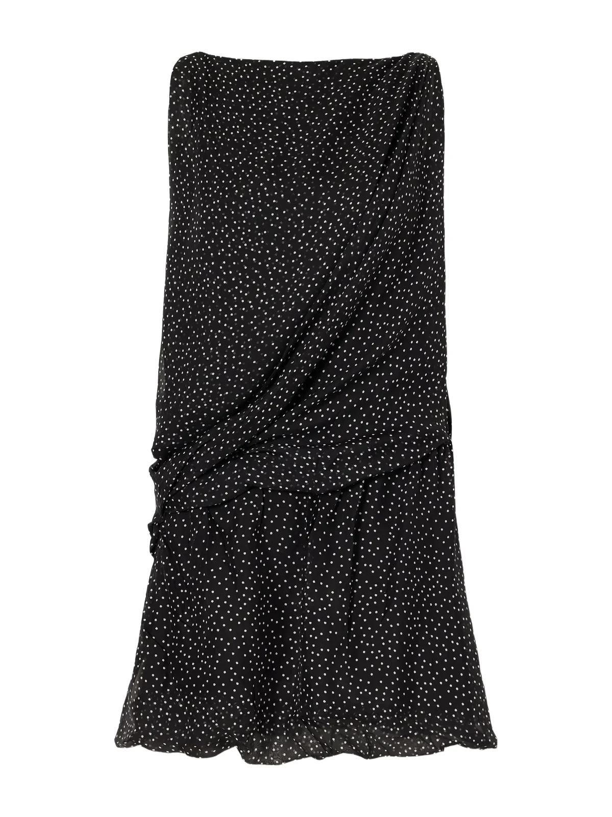 Arisa Polka-dots Draped Silk-chiffon Mini Dress Arisa Polka-dots Draped Silk-chiffon Mini Dress