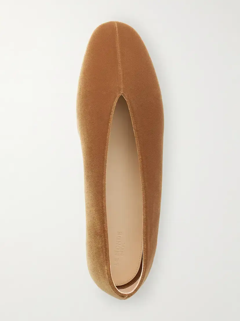 Le Monde Béryl Olympia Velvet Ballet Flats | Thumbnail 6 Le Monde Béryl Olympia Velvet Ballet Flats | Thumbnail 6