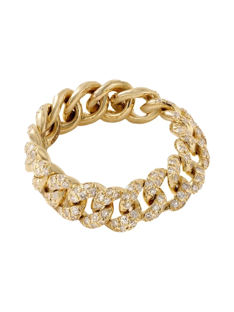 SHAY Mini Link 18-karat Gold Diamond Ring