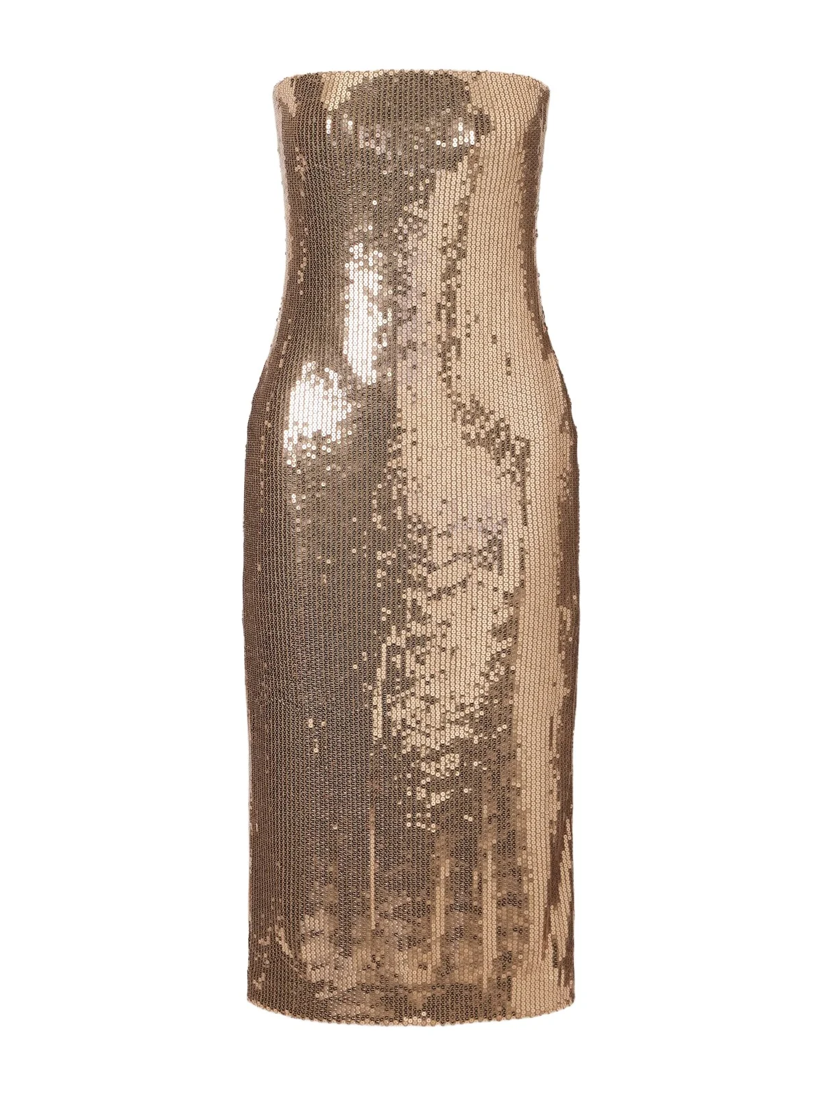 Alex Perry Strapless Sequin-embellished Midi Dress