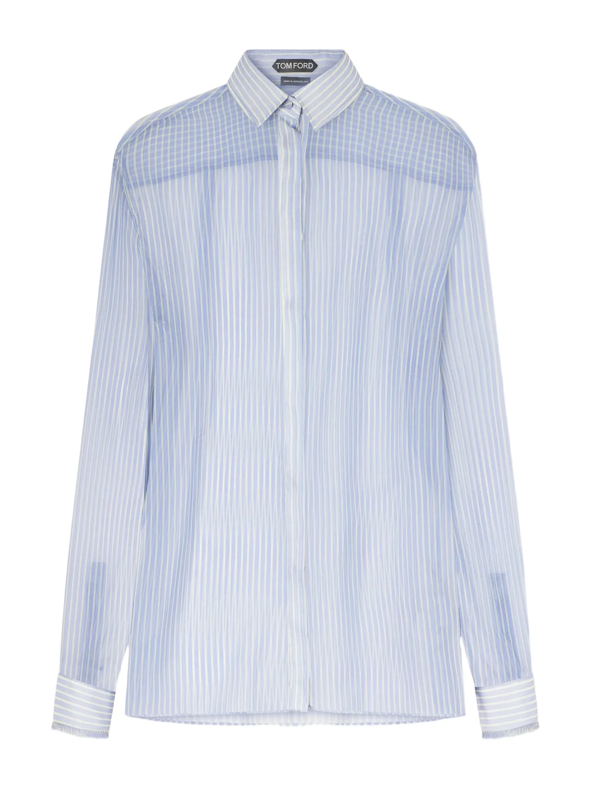 Tom Ford Striped Silk-chiffon Shirt