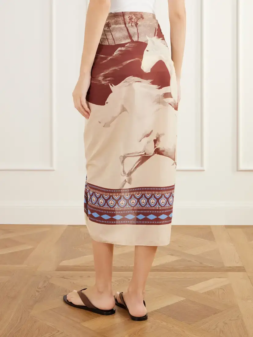 Johanna Ortiz Traversia De Luz Printed Cotton-voile Sarong | Thumbnail 3