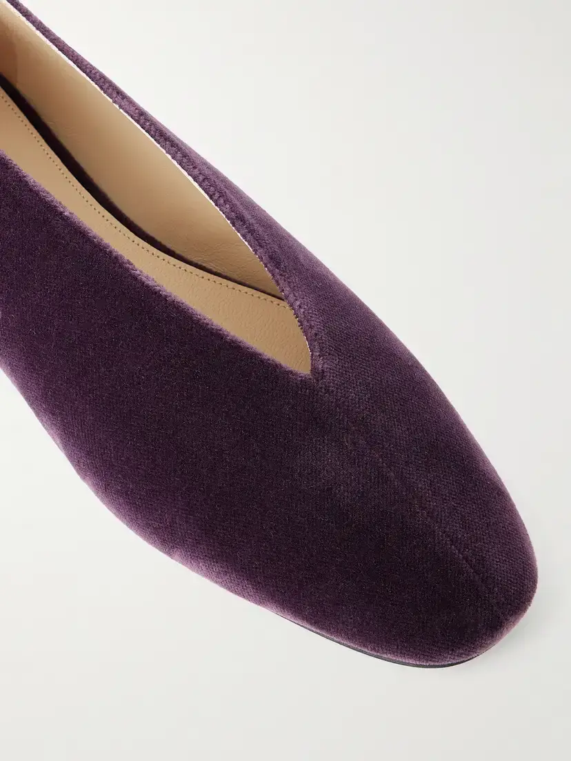 Le Monde Béryl Olympia Velvet Ballet Flats | Thumbnail 5