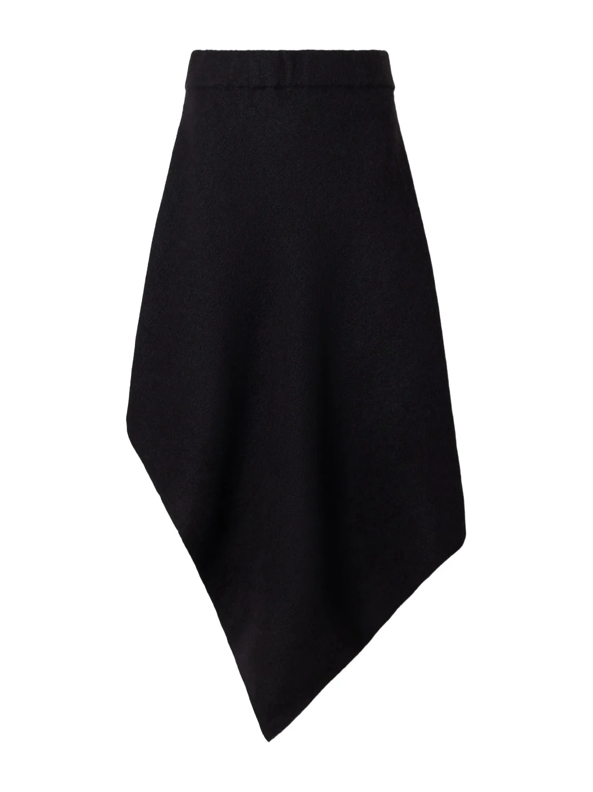 Lauren Manoogian Manta Asymmetric Wool, Alpaca And Cotton-blend Felt Midi Skirt