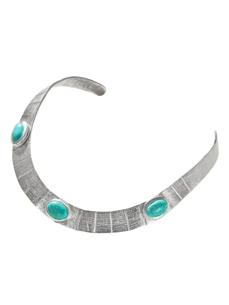 Juju Vera Athena Sterling Silver Turquoise Choker