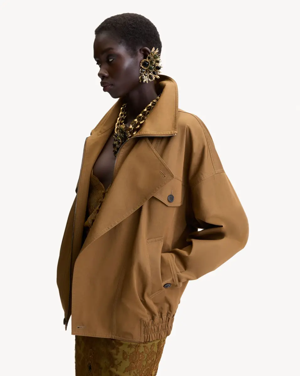 Yves Saint Laurent jacket in cotton serge | Thumbnail 2