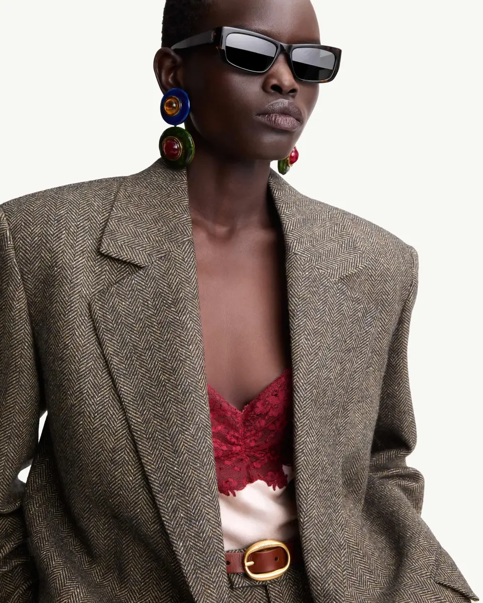 Yves Saint Laurent cabochon drop earrings in ceramic | Thumbnail 2 Yves Saint Laurent cabochon drop earrings in ceramic | Thumbnail 2