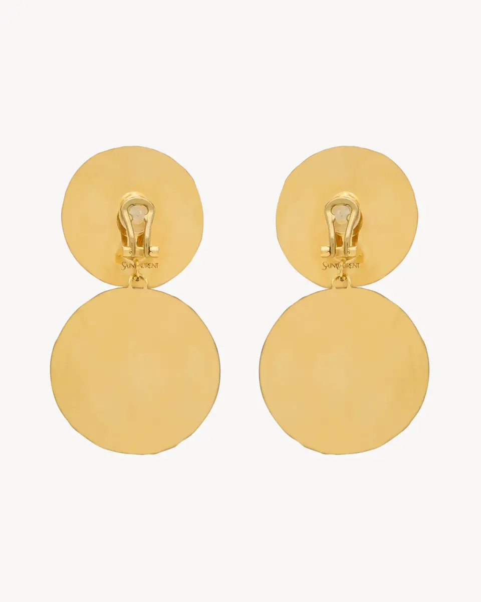 Yves Saint Laurent cabochon drop earrings in ceramic | Thumbnail 3 Yves Saint Laurent cabochon drop earrings in ceramic | Thumbnail 3