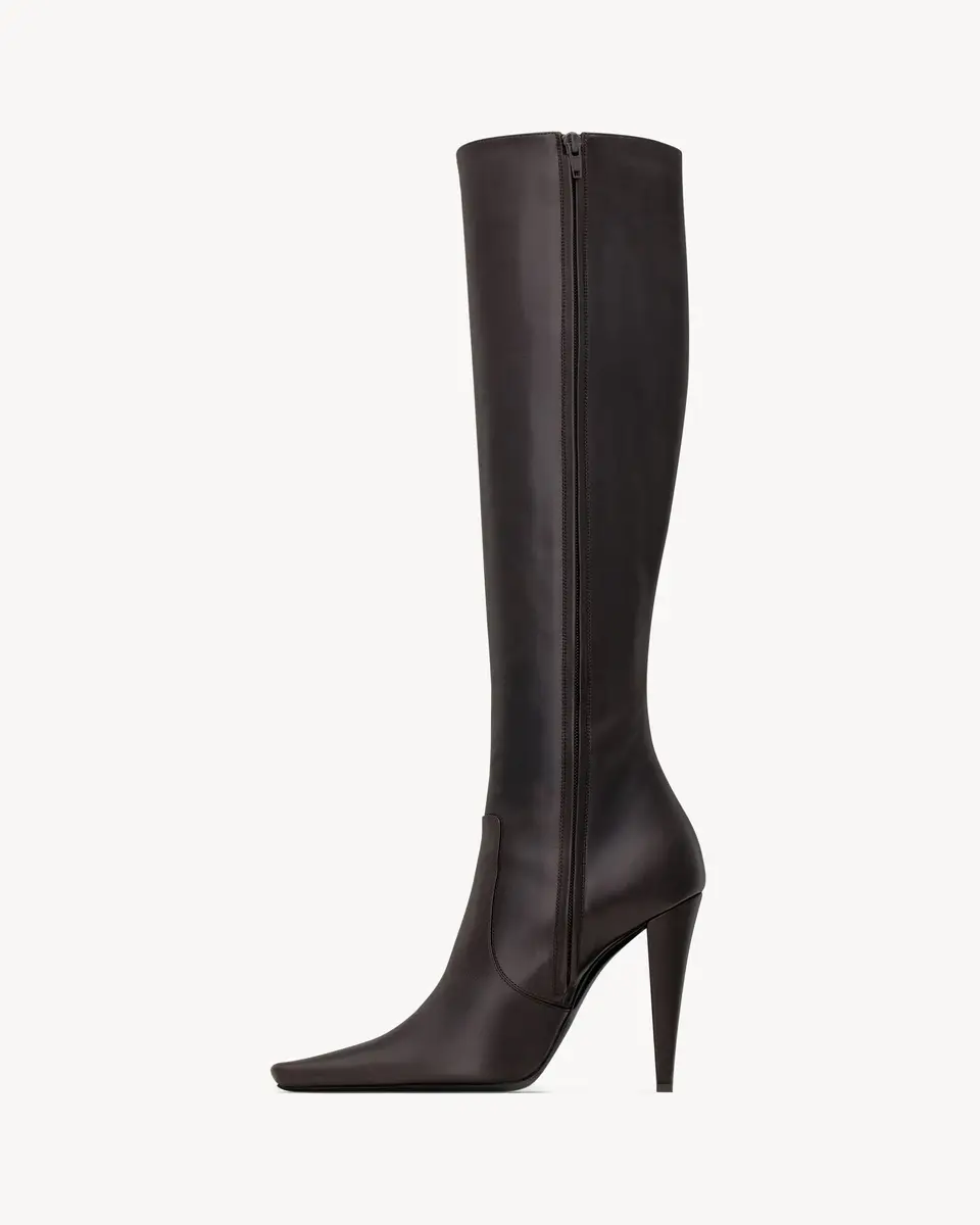 Yves Saint Laurent 77 boots in smooth leather | Thumbnail 4 Yves Saint Laurent 77 boots in smooth leather | Thumbnail 4