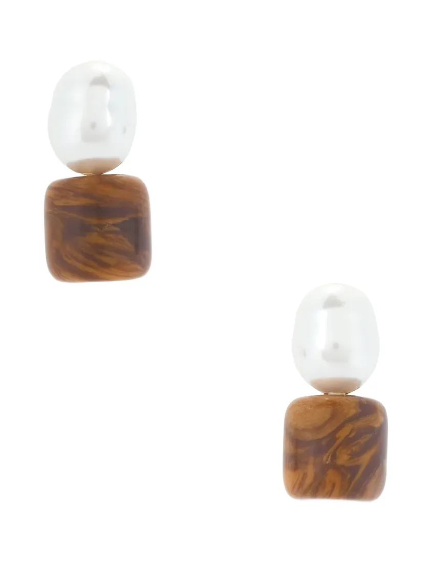 Lele Sadoughi Pebble Stud Earrings