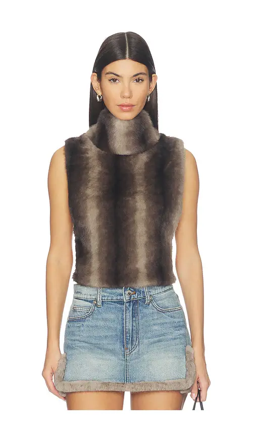 AFRM Sudi Faux Fur Sleeveless Pullover | Thumbnail 2 AFRM Sudi Faux Fur Sleeveless Pullover | Thumbnail 2