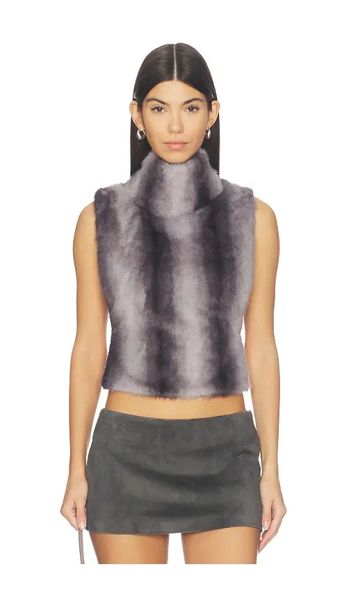 AFRM Sudi Faux Fur Sleeveless Pullover | Thumbnail 2
