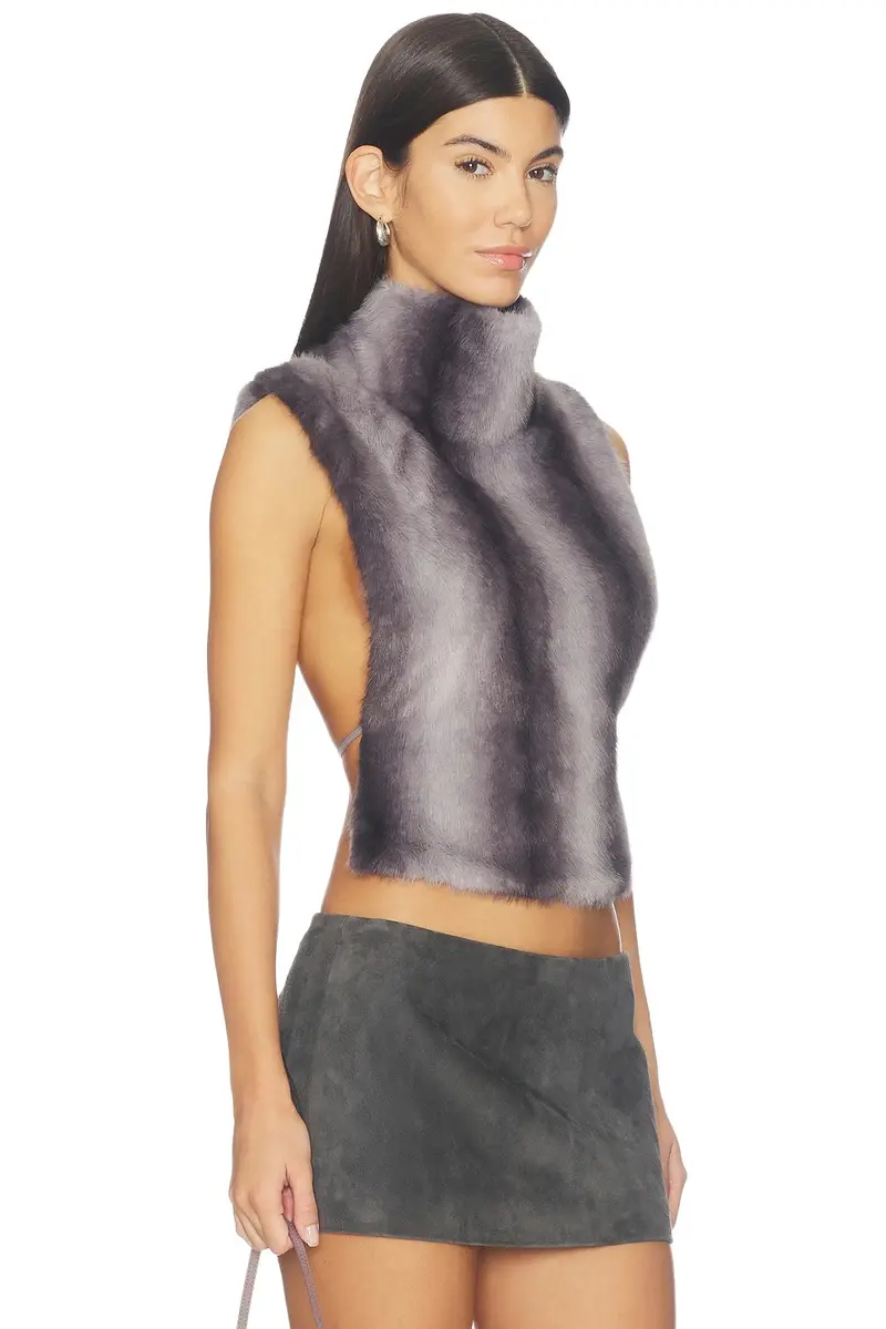 AFRM Sudi Faux Fur Sleeveless Pullover