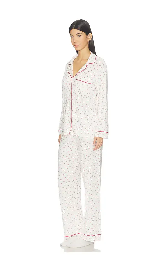 Eberjey Gisele Printed Long Pajama Set | Thumbnail 2 Eberjey Gisele Printed Long Pajama Set | Thumbnail 2