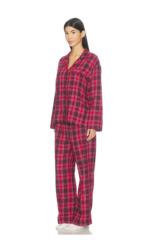 Eberjey Flannel Pajama Set | Thumbnail 2