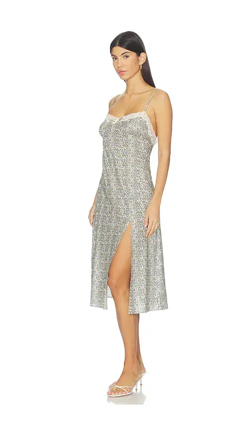 For Love & Lemons Primrose Midi Slip Dress | Thumbnail 2