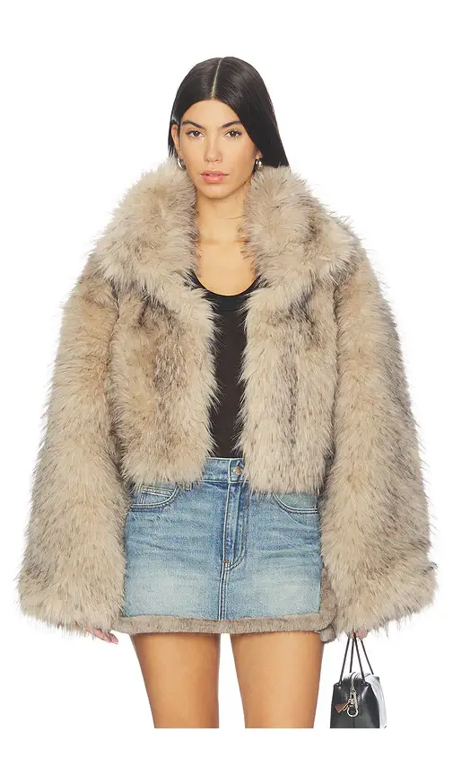 ROTATE Faux Fur Crop Jacket | Thumbnail 2 ROTATE Faux Fur Crop Jacket | Thumbnail 2