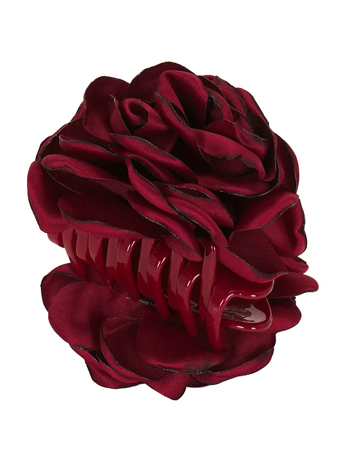 Lele Sadoughi Peony Flower Claw Clip