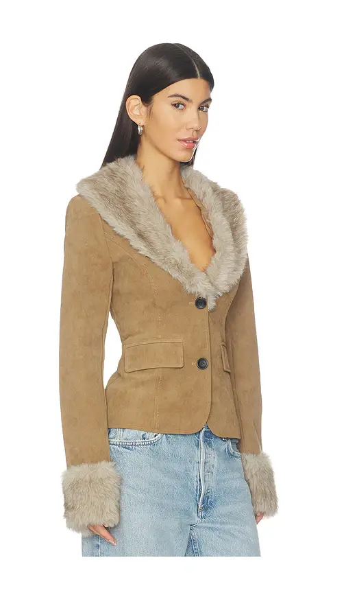 MORE TO COME Johnson Faux Fur Jacket | Thumbnail 2